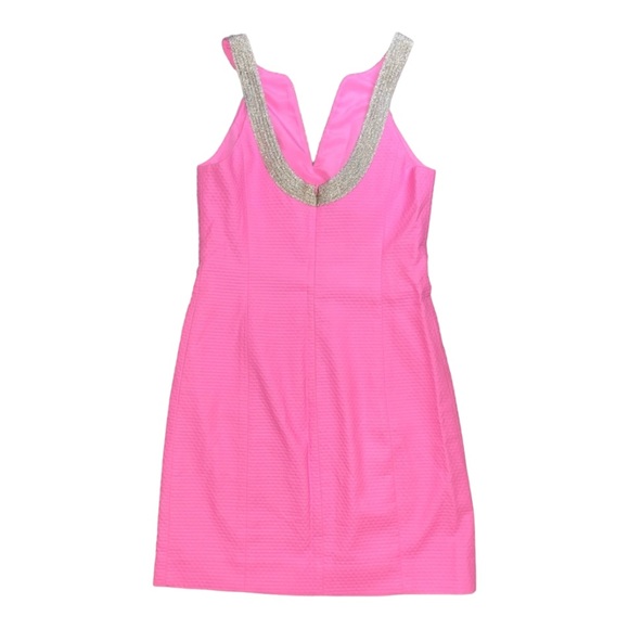 Lilly Pulitzer Emery shift pink and gold dress size 2 - Picture 2 of 5